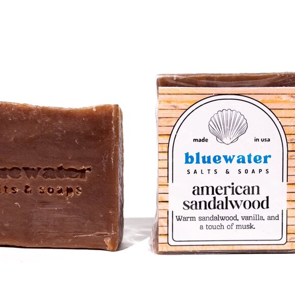 AMERICAN SANDALWOOD - Bluewater Body Wash Natural Soap (1 Body Bar) - Picture 2 of 6